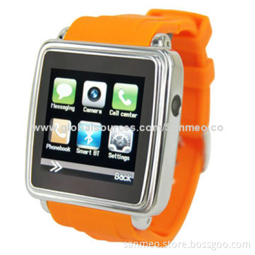 Smart Bluetooth Watch Phone, 1.54 TFT Touch Screen, MP3/MP4/Two Call Models, Handsfree/Sync Music